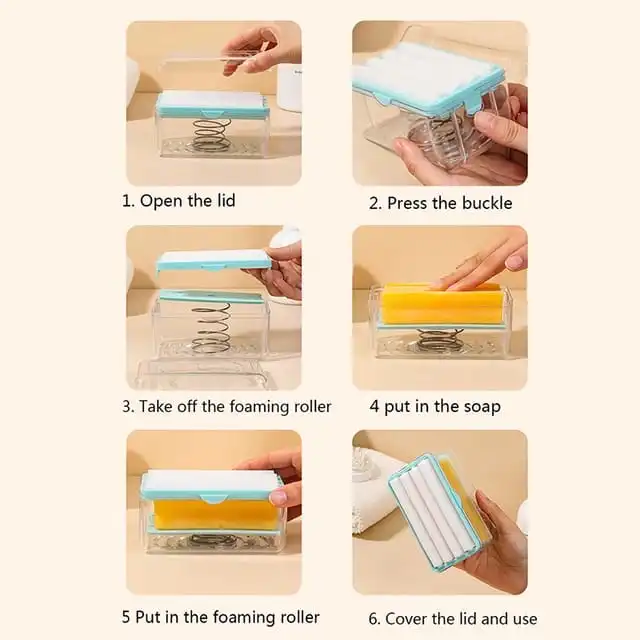 Safty Soap Holder & Roller By Newthings.pk Bathroom soap holder & roller designed for easy soap storage and smooth rolling, keeping soap dry and accessible.